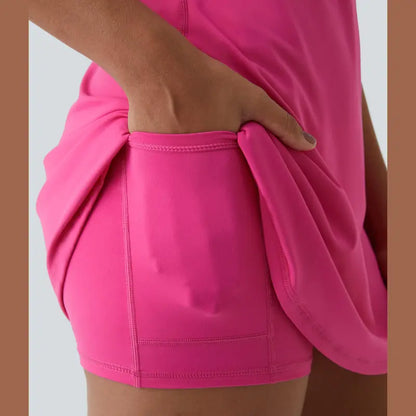 🔥 Viral Easy-Peezy Active Dress™ 💖 Backless • Buttery Soft • Built-In Shorts