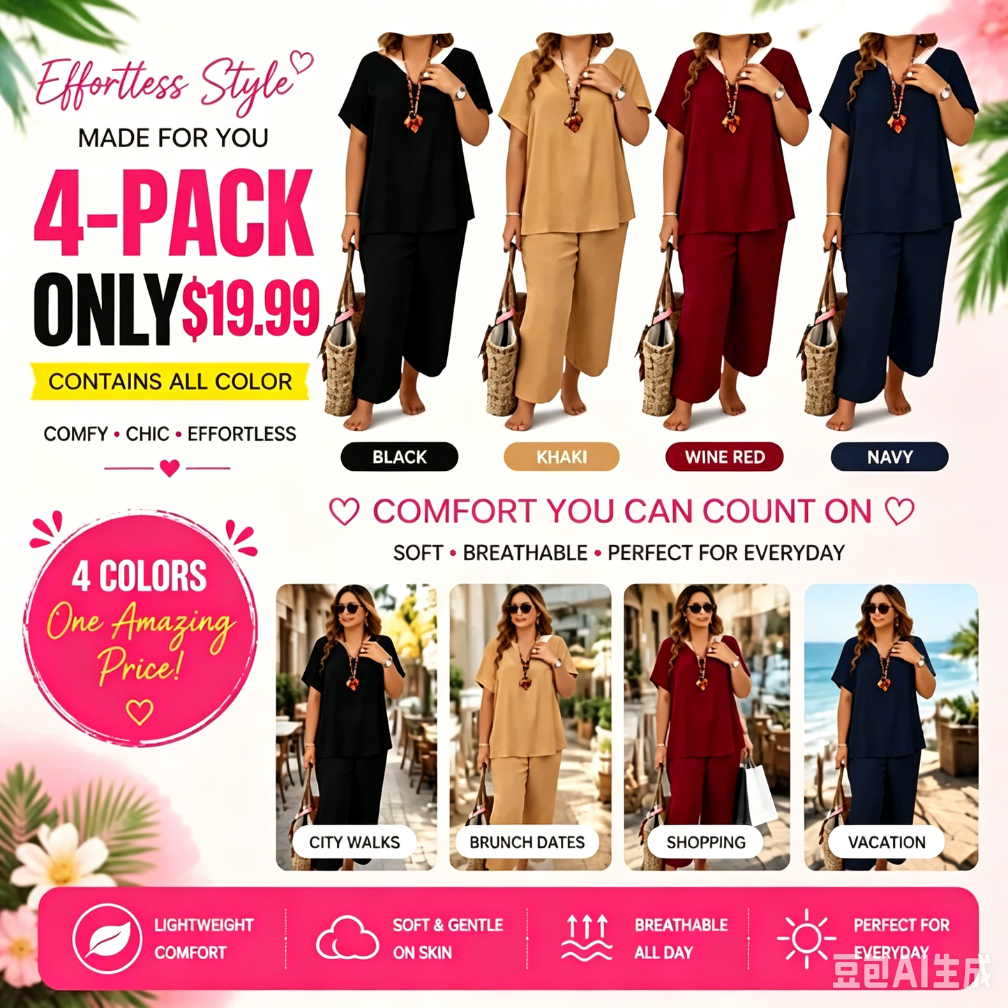🔥 Look Stylish Without Trying 💖 2-Piece Matching Set